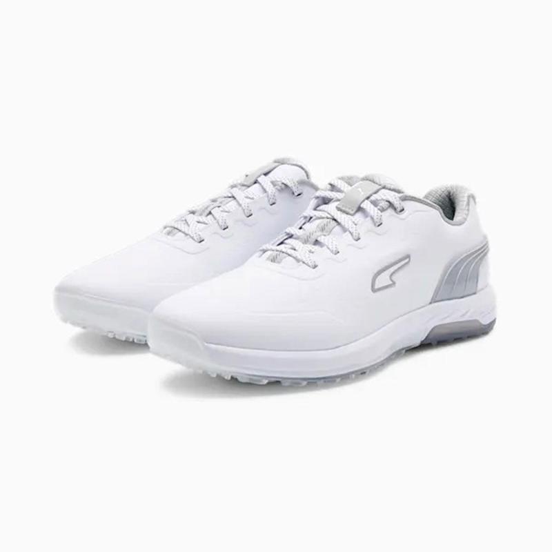 Puma Alphacat Nitro Golf Shoes - White/Grey/Silver - main image