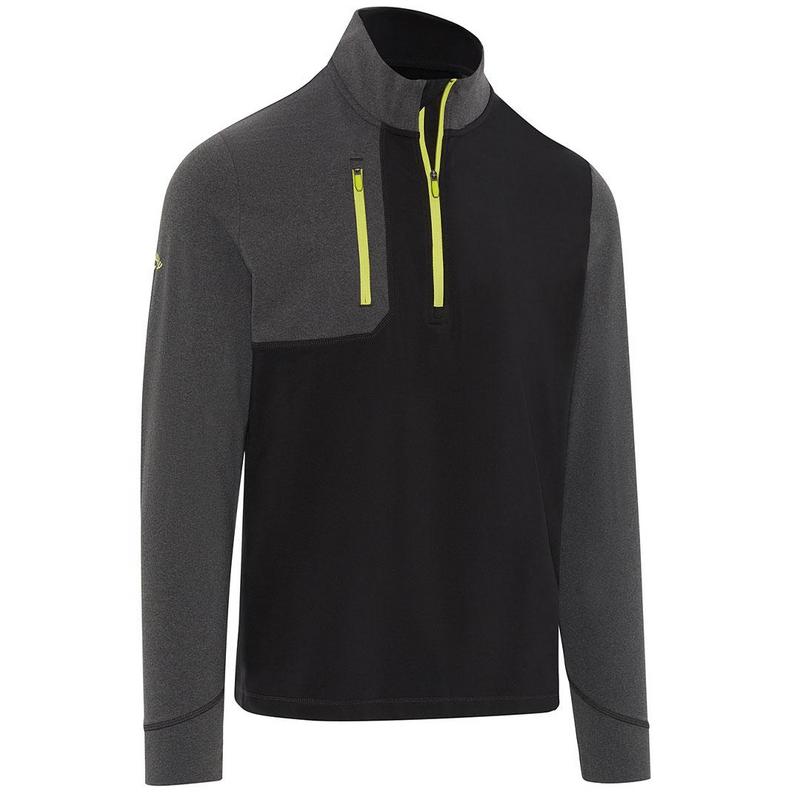 Callaway Aquapel Mixed Media Golf Pullover - Black - main image