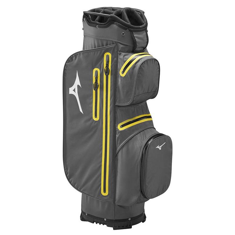 Mizuno BR-DRI Waterproof Golf Trolley Bag - Grey/Yellow - main image