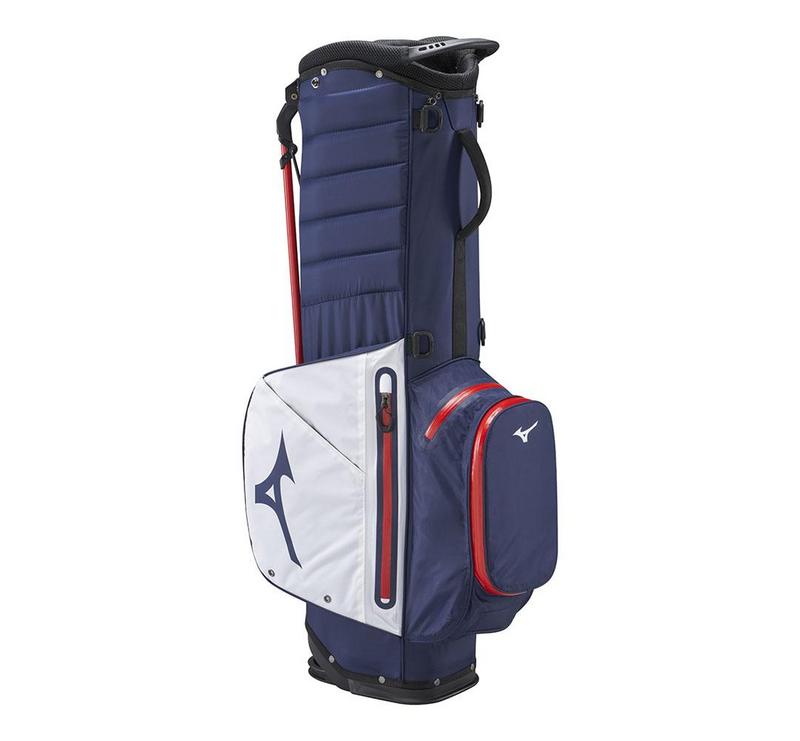 Mizuno BR-DRI Waterproof Golf Stand Bag - Navy/Red - main image