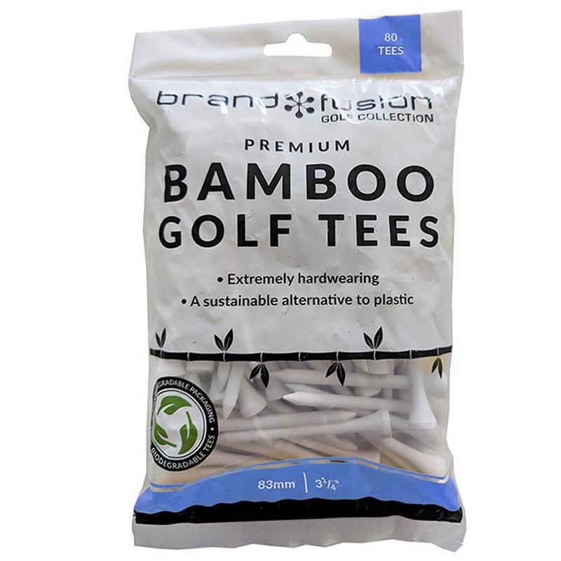 Brand Fusion White Bamboo Tees Bulk Pack - main image