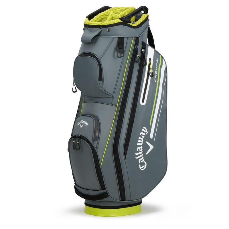 Callaway Chev 14 Plus Golf Cart Bag - Charcoal/Flu Yellow - main image