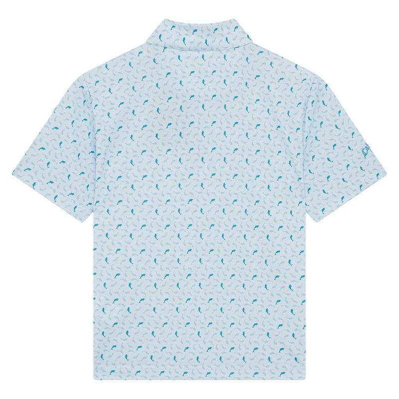 Callaway Junior Dolphin Print Golf Polo Shirt - Bright White - main image