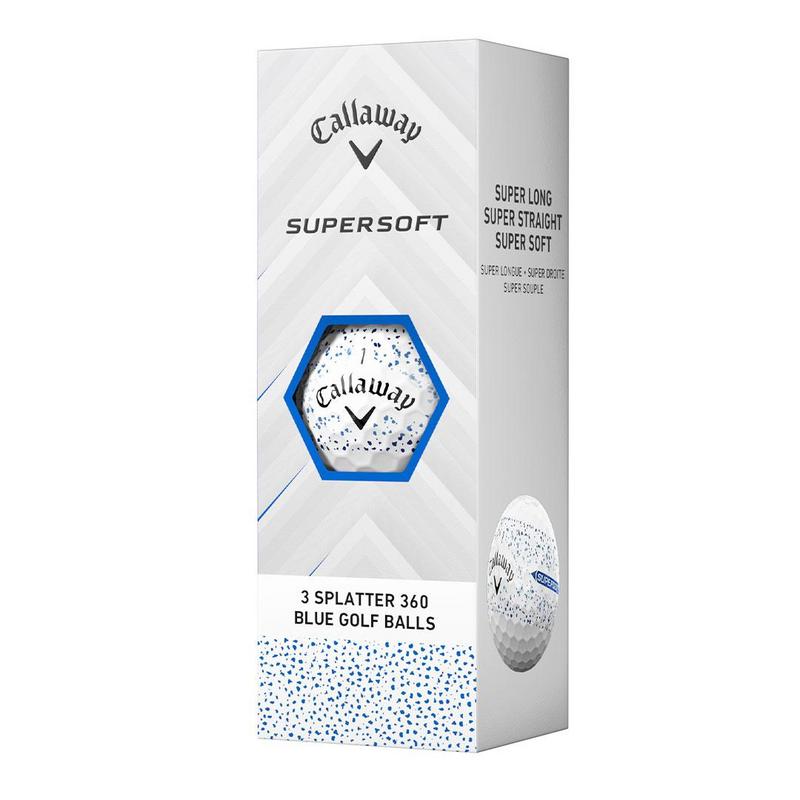 Callaway Supersoft Splatter 360 Golf Balls - Blue - main image