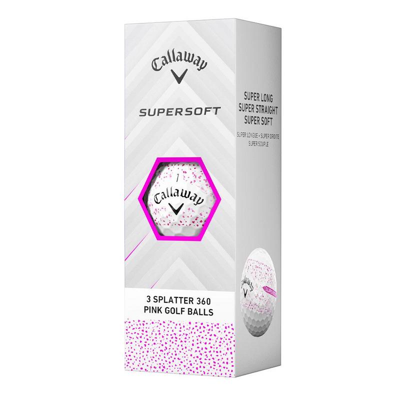 Callaway Supersoft Splatter 360 Golf Balls - Pink - main image