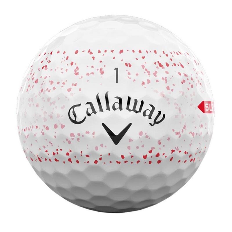 Callaway Supersoft Splatter Golf Balls - Red - main image