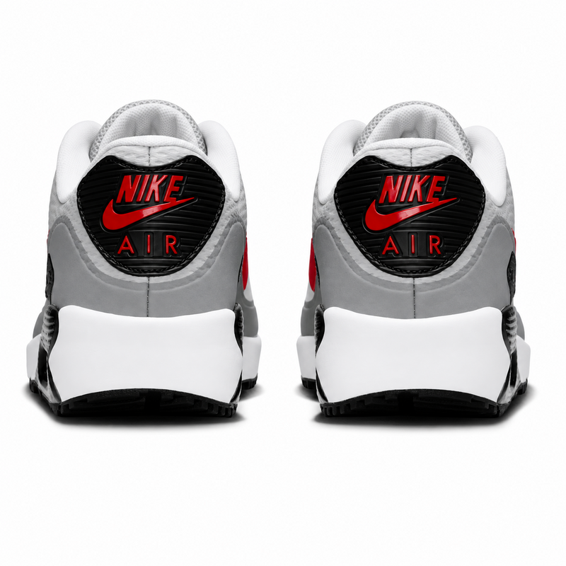 Nike Air Max 90 G Golf Shoes - White/Fire Red/Smoke Grey - main image