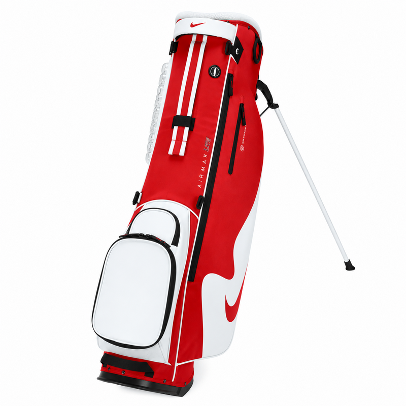 Nike Air Max Lite Golf Stand Bag - University Red/Platinum - main image