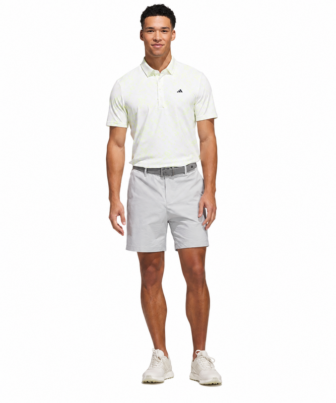 adidas Ultimate BTTR Print Golf Polo Shirt - Frozen Lemon - main image