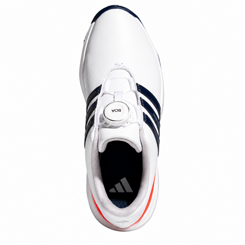 adidas Tour360 BOA Junior Golf Shoes - White/Navy/Lucid Red - main image