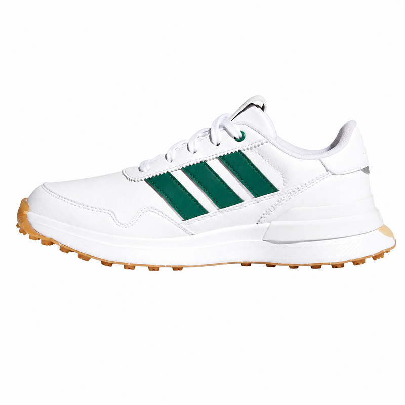 adidas S2G Junior Golf Shoes - White/Green/Gum - main image