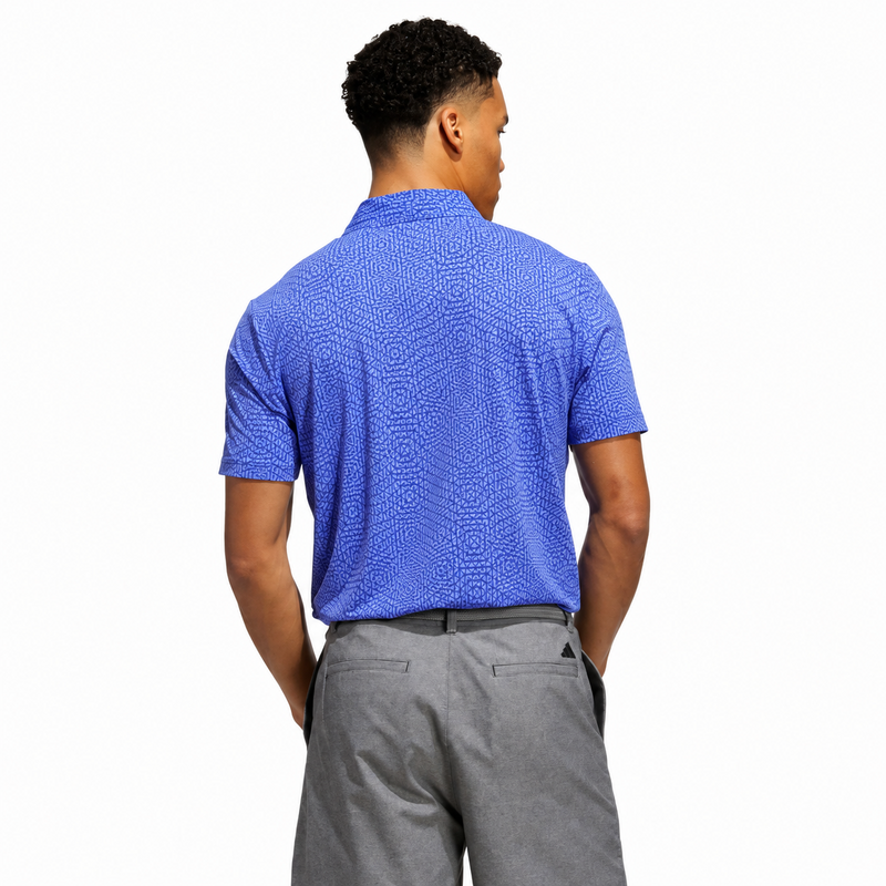 adidas Tour Deco Golf Polo Shirt - Dual Indigo/Lilac - main image