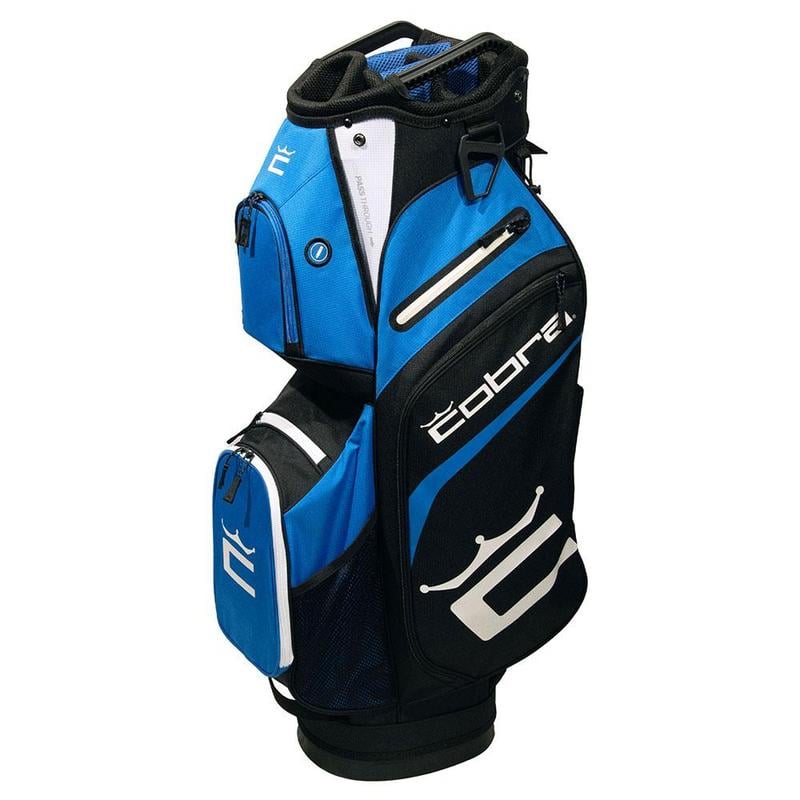 Cobra Signature Golf Cart Bag - Bright White/Black/Electric Blue - main image