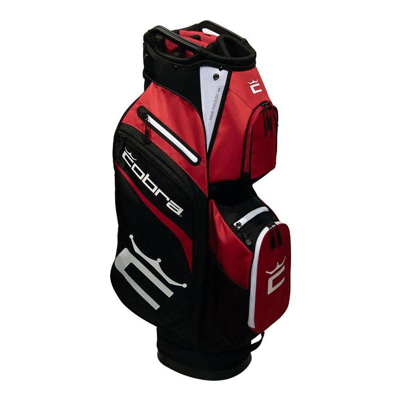 Cobra Signature Golf Cart Bag - Bright White/High Risk Red/Black - main image