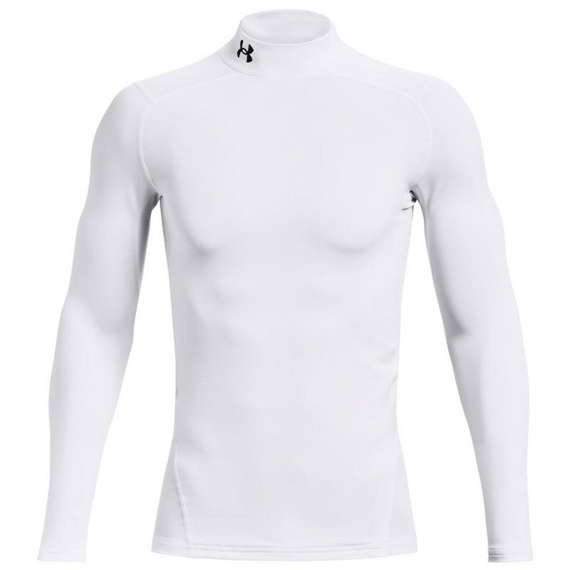 Under Armour ColdGear Compression Golf Mock Baselayer - White - main image