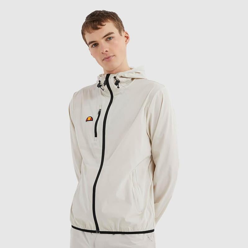 Ellesse Losali Hooded Full Zip Golf Jacket - Stone - main image