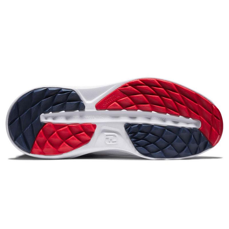 FootJoy Flex Golf Shoes - White/Navy/Red - main image