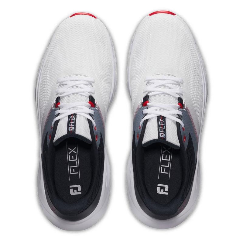 FootJoy Flex Golf Shoes - White/Navy/Red - main image