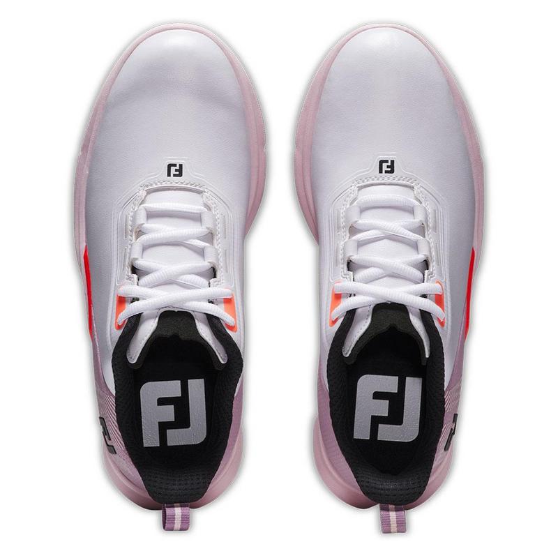 FootJoy Fuel Ladies Golf Shoes - White/Pink/Coral - main image