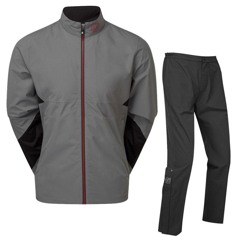 FootJoy Hydrolite X Waterproof Suit - Charcoal/Black/Red - main image