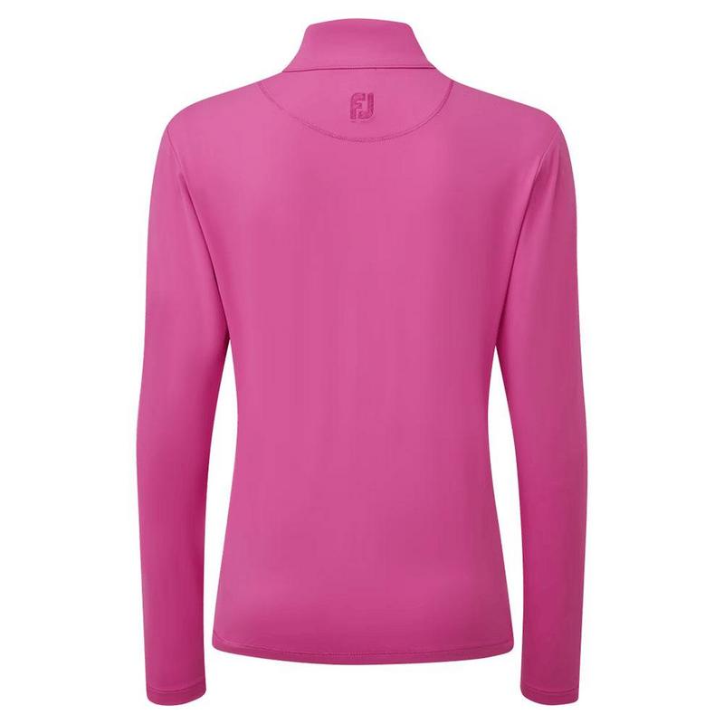 FootJoy Ladies Full-Zip Midlayer Golf Sweater - Hot Pink - main image