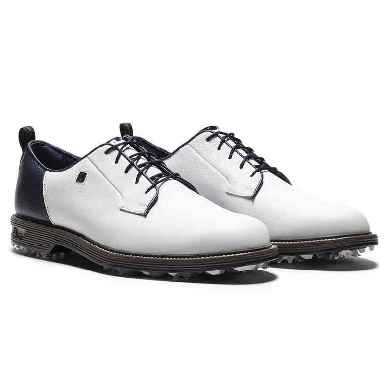 FootJoy Premiere Series Field LX Mens Golf Shoes - White/Brown/Navy - main image