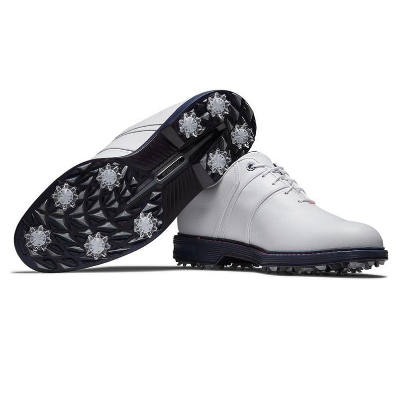 FootJoy Premiere Series Packard Golf Shoes - White/Pink/Navy - main image