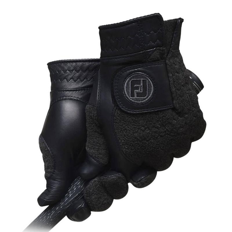 FootJoy StaSof Winter Golf Gloves Pair - Black - main image