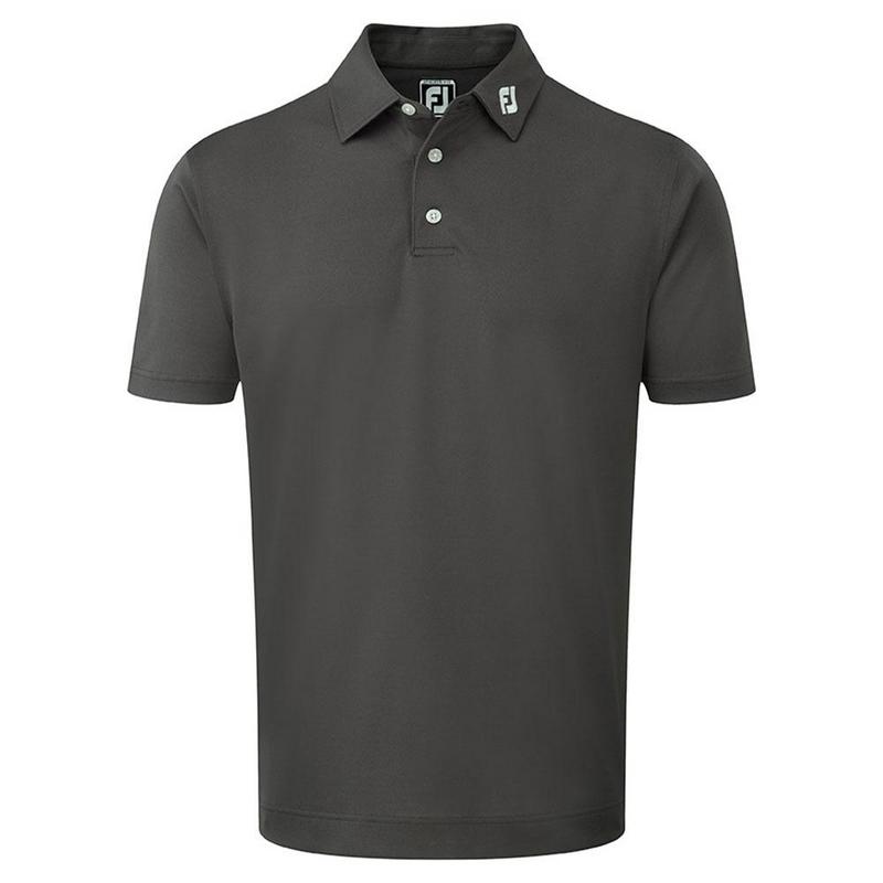 FootJoy Stretch Pique Solid Shirt - Athletic Charcoal - main image