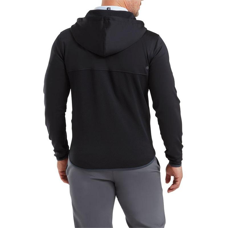 FootJoy ThermoSeries Full-Zip Golf Hoodie - Black - main image