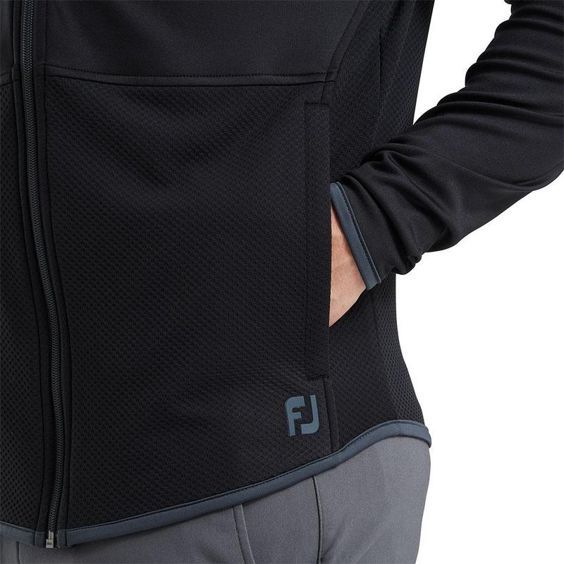 FootJoy ThermoSeries Full-Zip Golf Hoodie - Black - main image