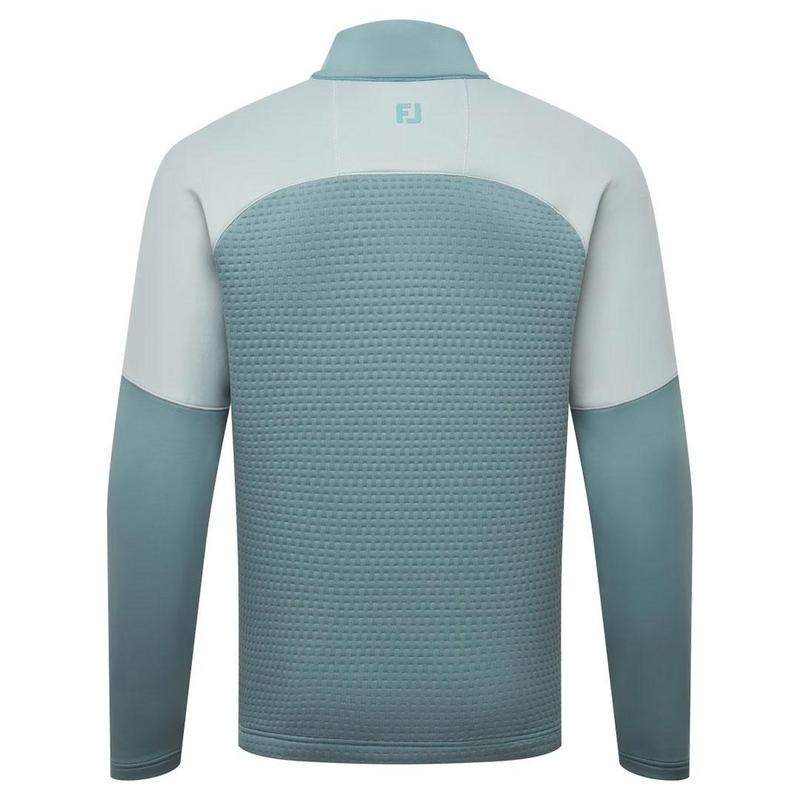 FootJoy ThermoSeries Jacquard Golf Midlayer - Grey/Green - main image