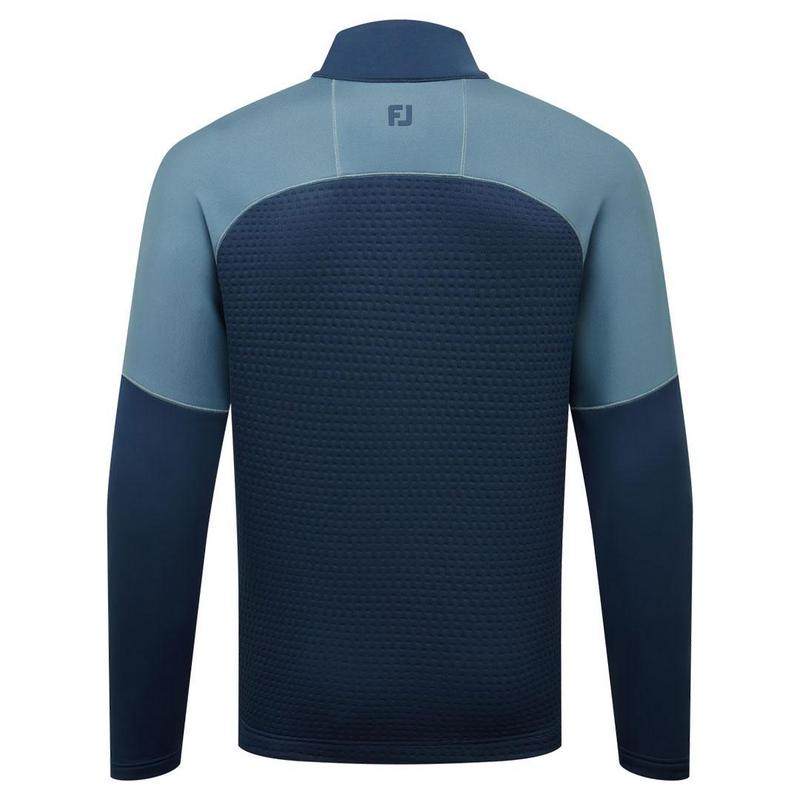 FootJoy ThermoSeries Jacquard Golf Midlayer - Navy/Slate - main image