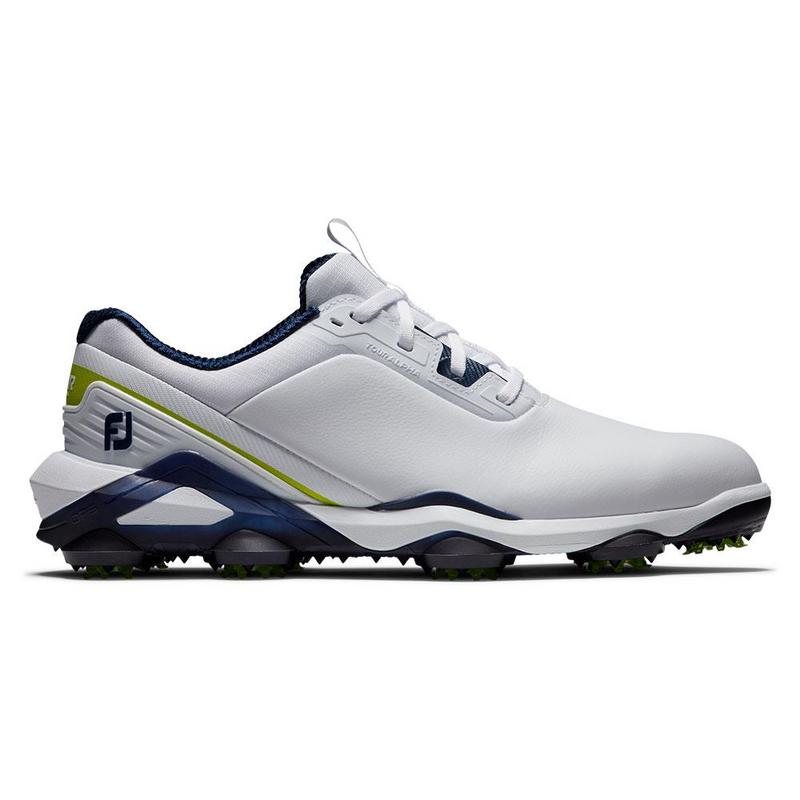 FootJoy Tour Alpha 2.0 Golf Shoes - White/Navy/Lime - main image