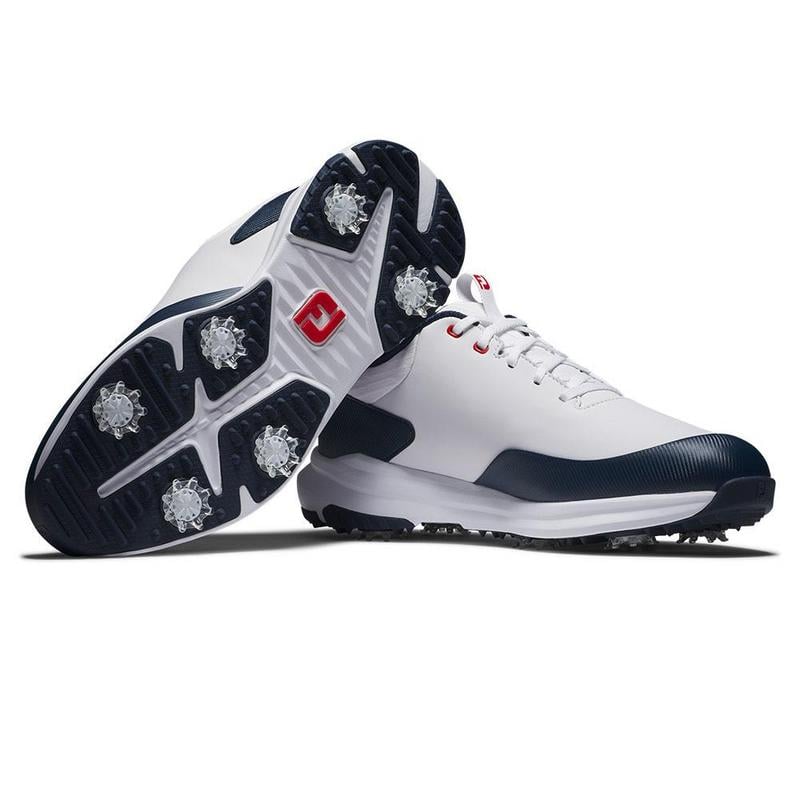 FootJoy Tour Rival Golf Shoes - White/Navy/Red - main image