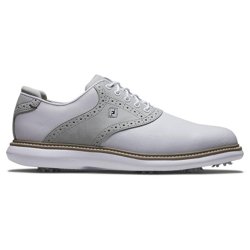 FootJoy Traditions Golf Shoe - White/White/Grey - main image