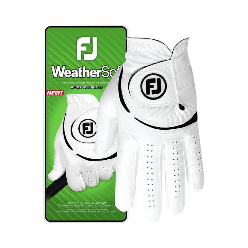 FootJoy 2024 WeatherSof Mens White Golf Glove - Multi-Buy Offer - main image