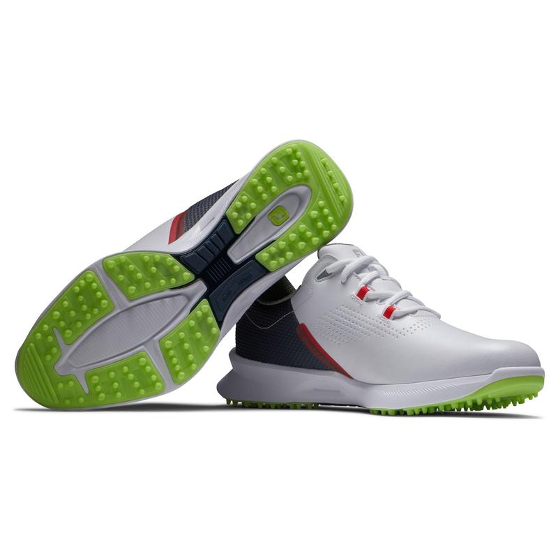 FootJoy Fuel Golf Shoes - White/Navy/Lime - main image