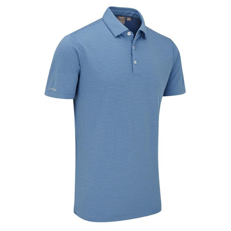 Ping Halcyon Golf Polo Shirt - Stone Blue Multi - main image