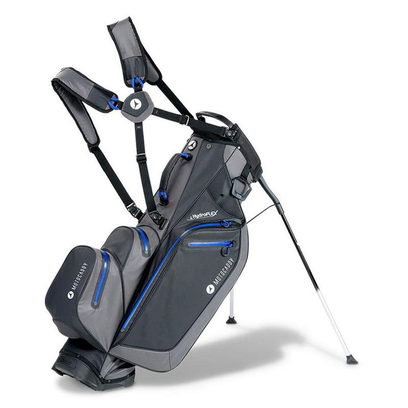 Motocaddy HydroFLEX Golf Trolley/Stand Bag 2024 - Charcoal/Blue - main image