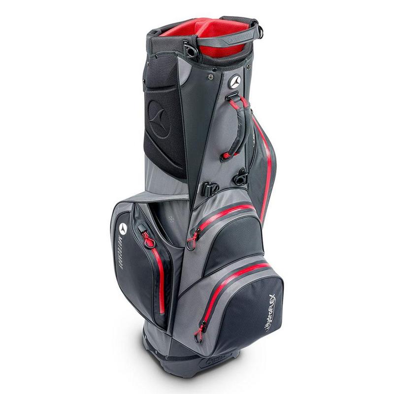 Motocaddy HydroFLEX Golf Trolley/Stand Bag 2024 - Charcoal/Red - main image