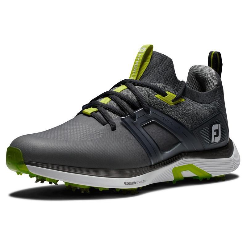 FootJoy Hyperflex Golf Shoes - Charcoal/Grey/Lime - main image