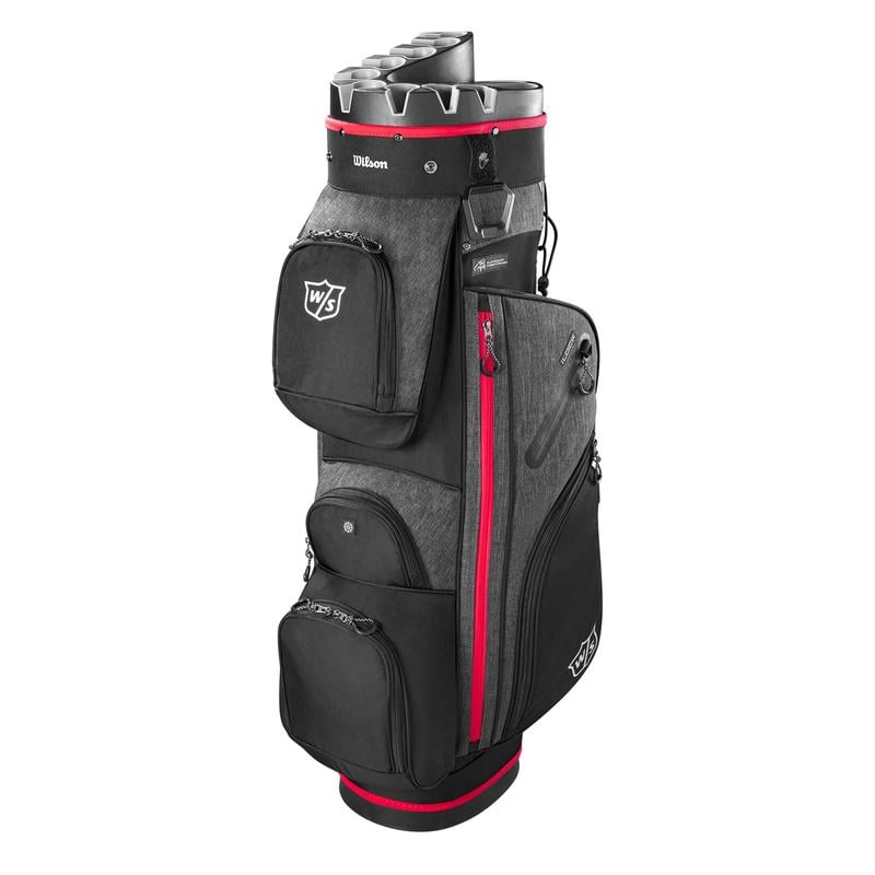 Wilson I-Lock 3 Organiser Golf Cart Bag - Black/Red - main image