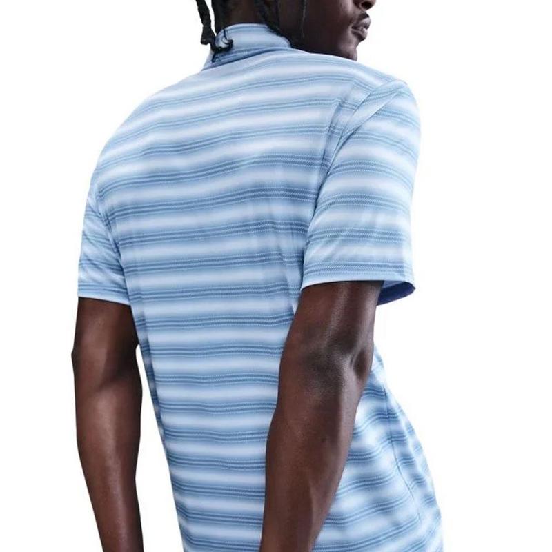 Nike Dri-Fit Velocity Stripe Golf Polo Shirt - Work Blue/Hydrogen Blue - main image