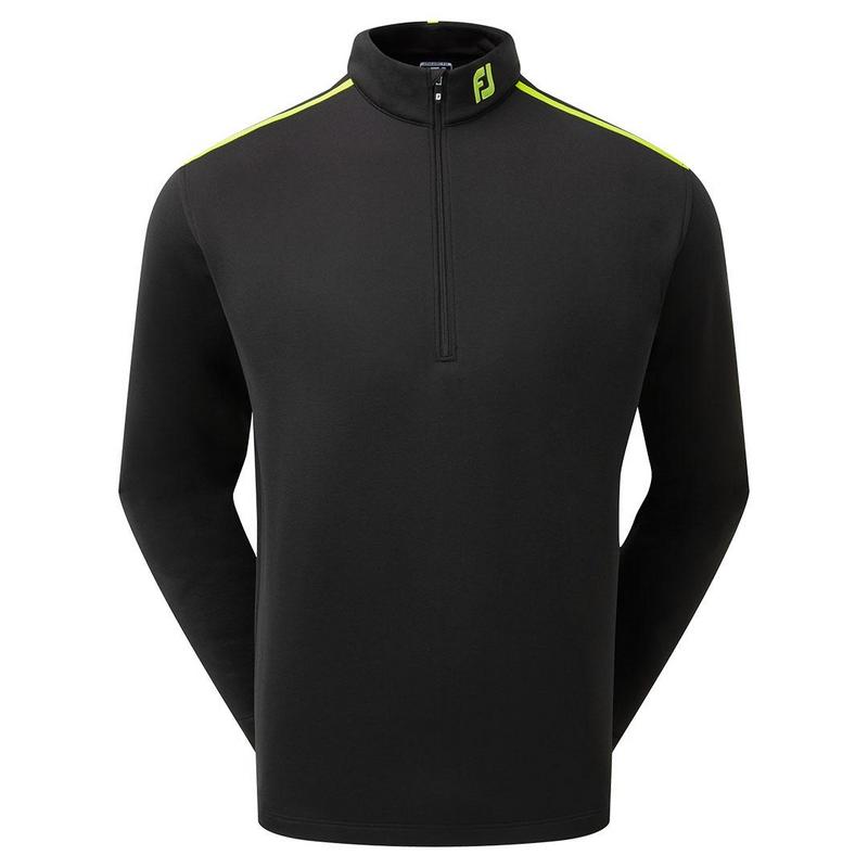 FootJoy Jersey Solid Chill-Out Golf Sweater - Black - main image