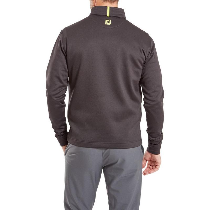 FootJoy Jersey Solid Chill-Out Golf Sweater - Black - main image