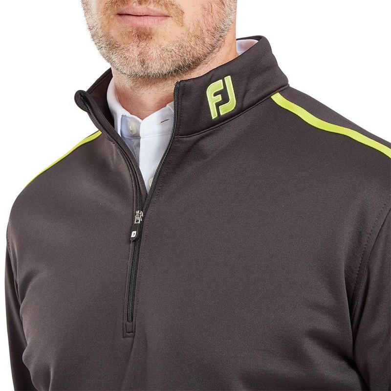 FootJoy Jersey Solid Chill-Out Golf Sweater - Black - main image