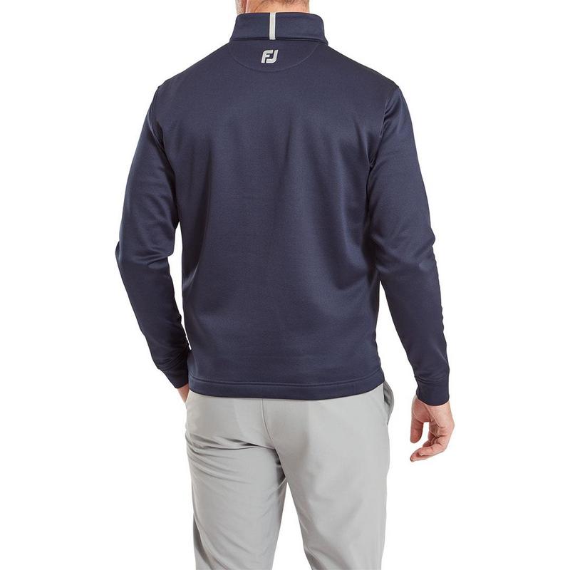 FootJoy Jersey Solid Chill-Out Golf Sweater - Navy - main image