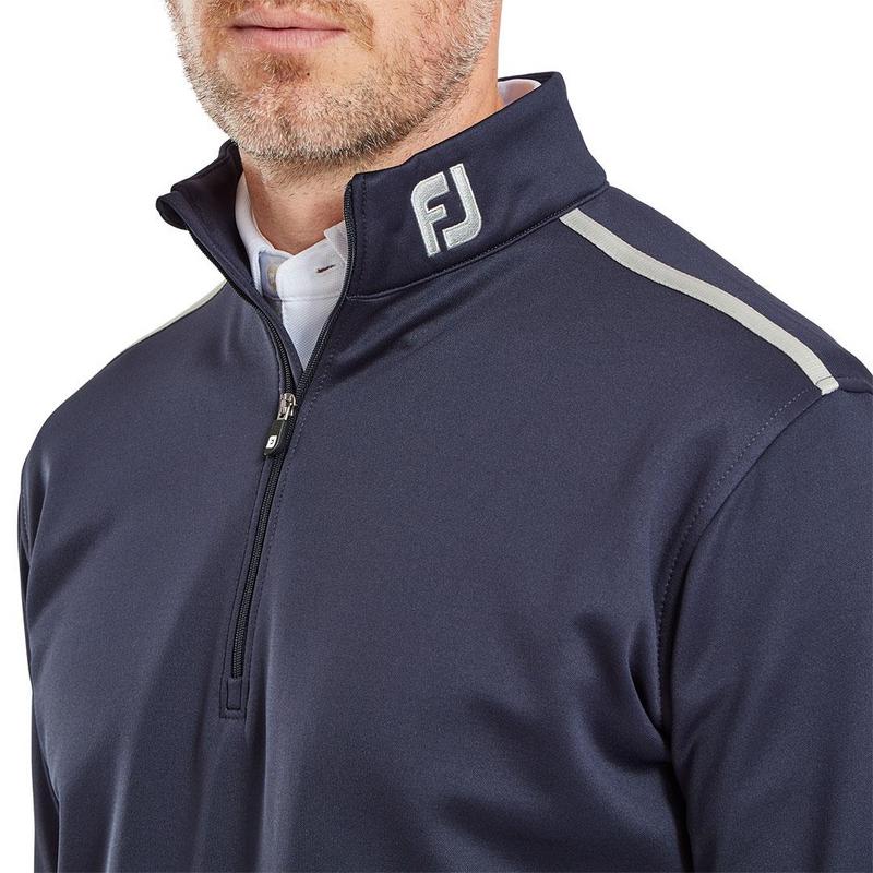 FootJoy Jersey Solid Chill-Out Golf Sweater - Navy - main image