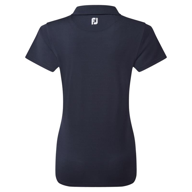 FootJoy Ladies Stretch Pique Solid Golf Polo Shirt - Navy - main image